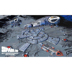Space:1999 50th anniversary tea towel