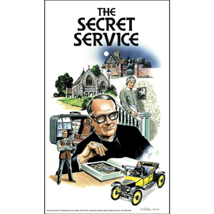 The Secret Service tea towel (Father Unwin)
